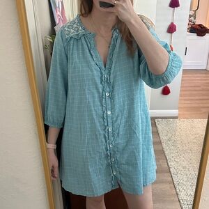 Pink Chicken Dress 100% Cotton with Pockets